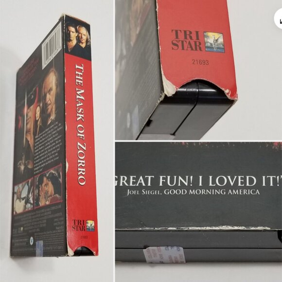 The Mask of Zorro (VHS, 1998) 6296E1M - Picture 9 of 10